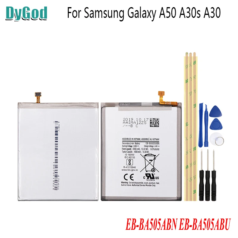 Для Samsung Galaxy A50 A505F SM-A505F A30s A30 батарея Bateria AKKU Высокое качество Замена батареи 4000 мАч