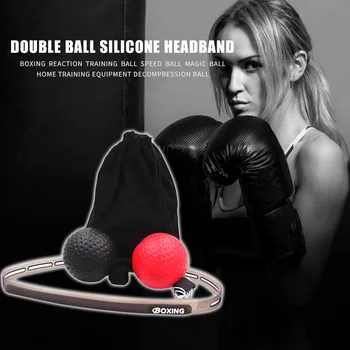 

Boxing Reflex Speed Balls Headband Set MMA Muay Thai Raising Hand Eye Reaction Punch Ball Gym Home Training Equipment