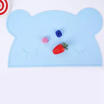 

New Insulation silicone placemat for kids, bear design, color choice - 46x27 cm