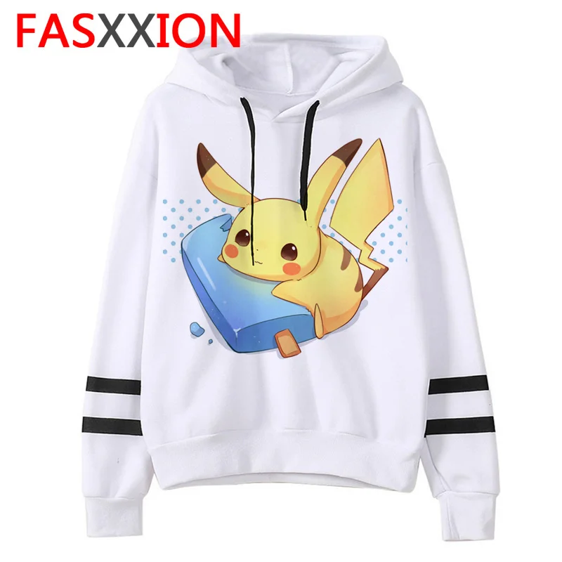 Pokemon go Толстовка kawaii мультфильм для мужчин/женщин толстовки с Пикачу негабаритных уличная забавный мужской Tumblr гранж Винтаж