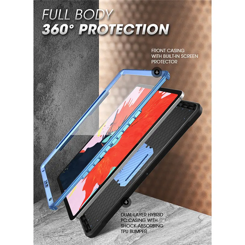 Supcase For Ipad Pro 12.9 Case 2023 ub Pro Support Apple Pencil Charging With Built-in Screen Protector Full-body Rugged Cover - Imagem 4