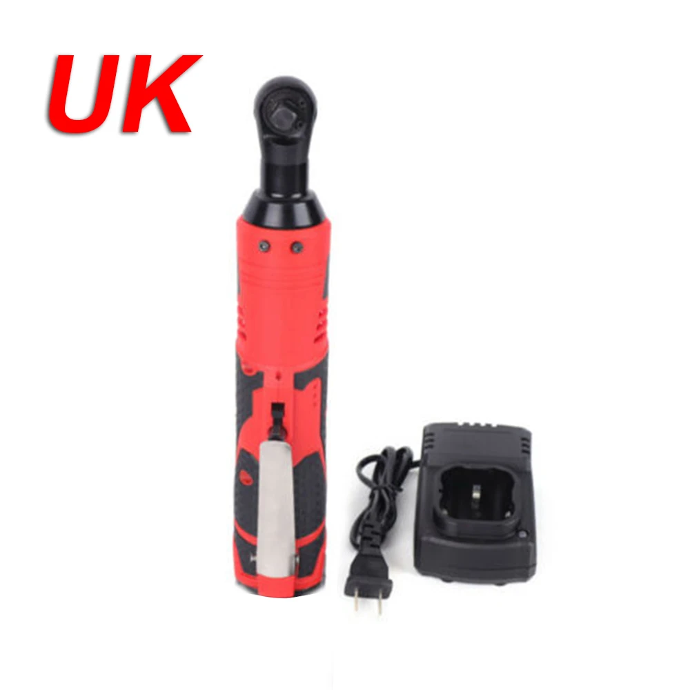 

High Torque Function 25V Right Angle Wrench Ratchet Kit 3/8'' Impact Wrenches+Charger No Battery Tool