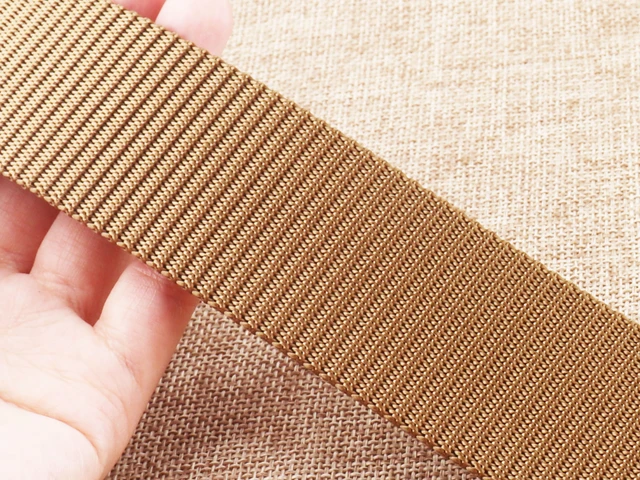 1 1/2 Brown Nylon Webbing Strap Handle Bag Upholstery Webbing