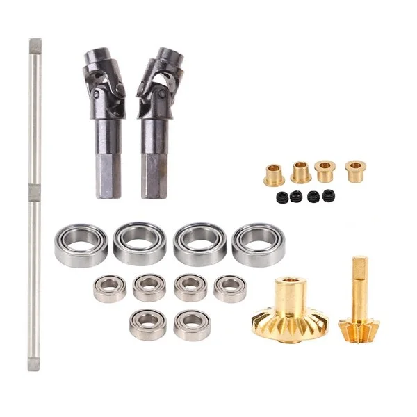 

Wpl upgrade for WPL B-1 B-14 B-24 B24 C14 C-14 1/16 Truck RC Car Upgrade Metal Drive Shaft Gear Bridge Front Axle Metal Kit