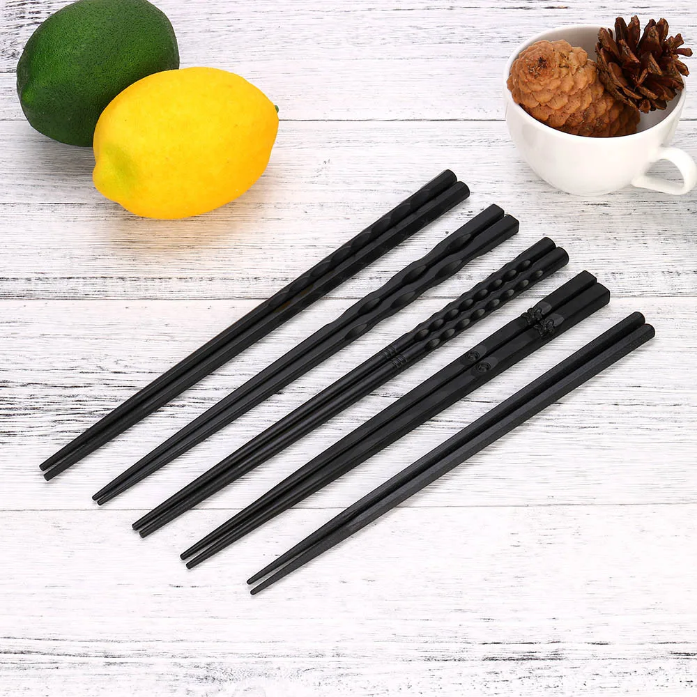 Fashion Simple Japanese Chopsticks Alloy Non-Slip Sushi Chop Sticks Set Gift | Дом и сад