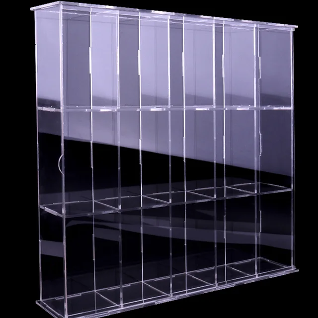 Transparent Acrylic Display Storage Case Box Perspex ShowCase Dustproof For Garage Kit  Doll Model Cars Figures Collectibles 5