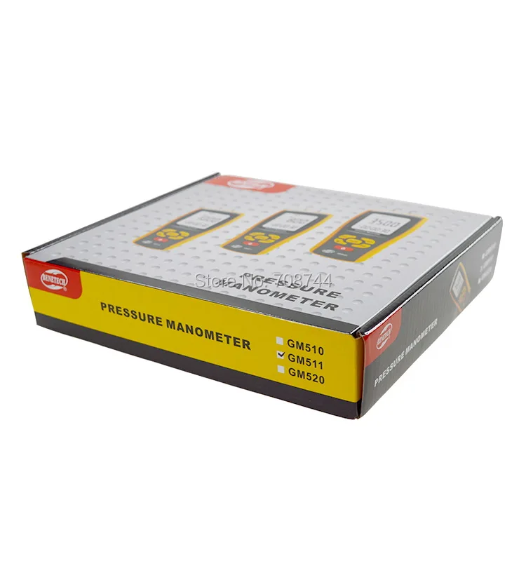 BENETECH GM511 Высокоточный цифровой манометр, микроманометр, дифференциальный манометр, манометр воздушного давления