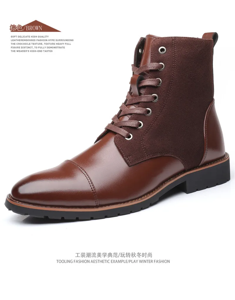 Мужская обувь зимние ботинки мужские модные повседневные мужские ботинки челси высокого качества