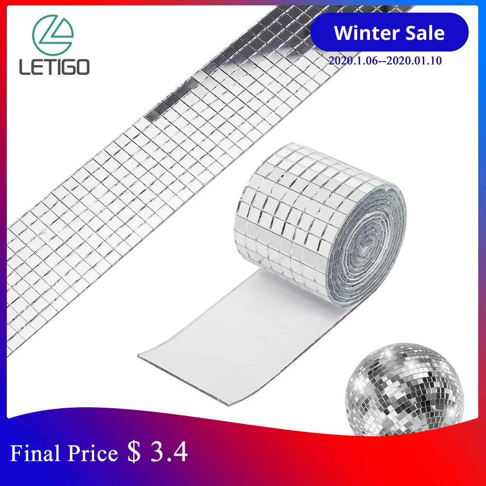 

Self-Adhesive Real Glass Mirror Mosaic Tiles Mini Square Round Glass Craft For DIY Handmade Crafts,Ball,Party Home Decoration