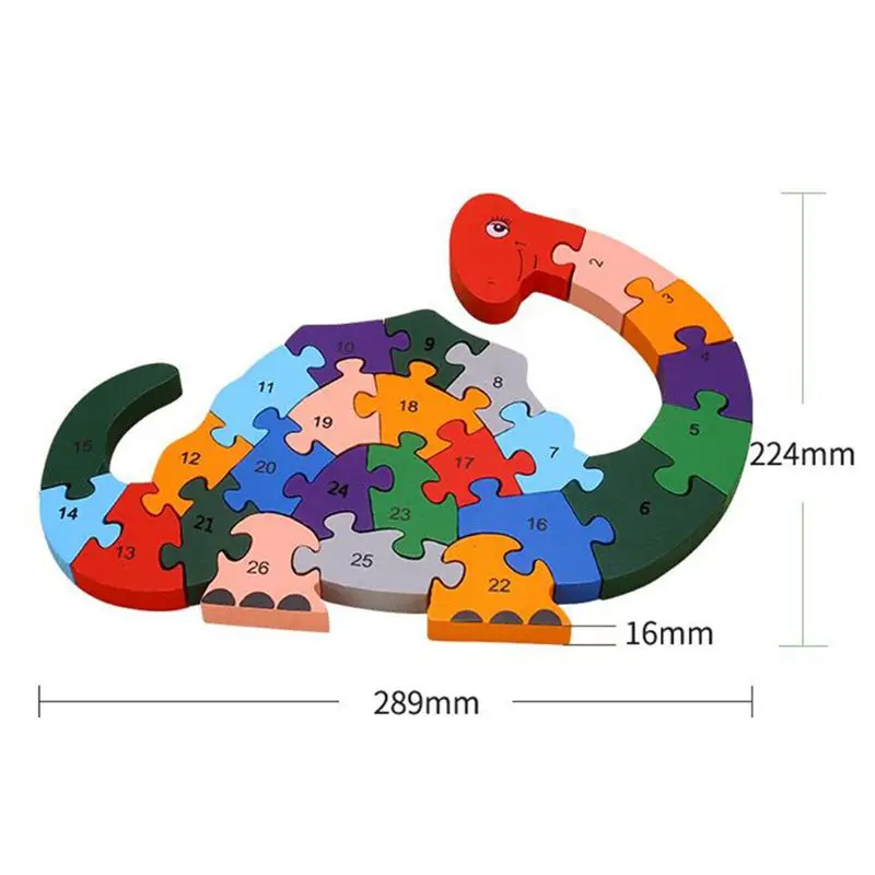 2 шт деревянные пазлы, картинка-загадка с алфавитом головоломка строительные блоки животное деревянное Улитка динозавр буквы цифры блок игрушки для детей