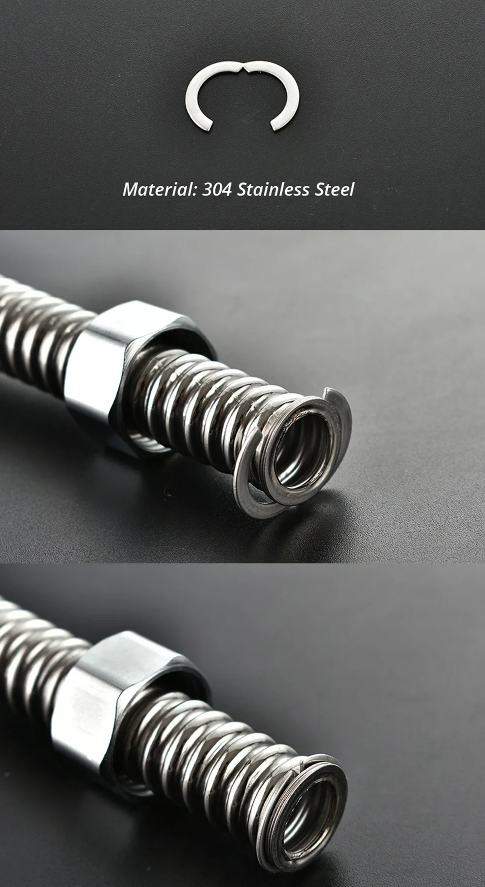 LEDFRE 20 метров 304 нержавеющая сталь гофрированная трубка 1/" 3/4" DIY водопроводный шланг выдвижной водяной шланг гофрированный соединитель