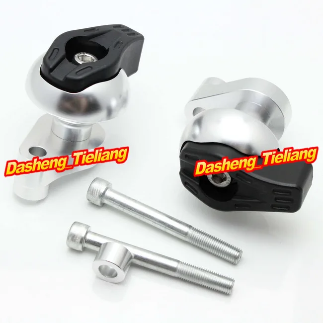 

For yamaha YZF R6 2008 2009 2010 2011 2012 Frame Sliders Crash Pads Protector, Motorcycle Spare Parts Accessories, Silver Color