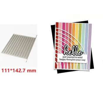 

metal cutting dies rectangle color block stripes cut mold Scrapbook cards making paper craft knife mould new 2020 arrival