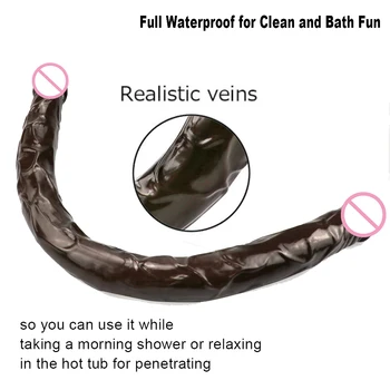 55CM Reality Double Head Huge Dildo G-spot Anal Clitoris Stimulate Adult Female Masturbator for Women Big Dicks Couples Sex Toys 4