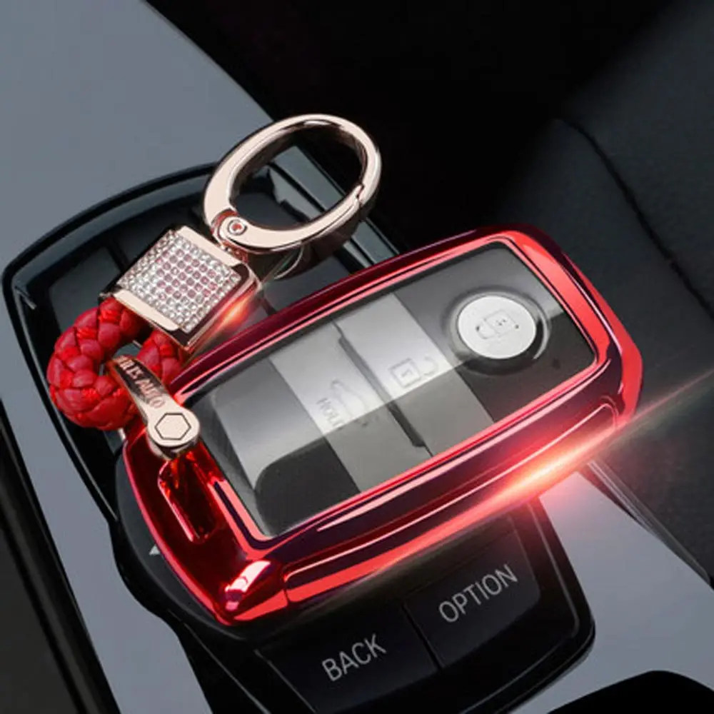 Option 2 3 брелок для ключей с кнопками для Kia Ceed Rio 5 Sportage R K2 K3 K4 K5 Sorento Cerato Optima QL R- чехол для автомобильных ключей - Название цвета: Option 2