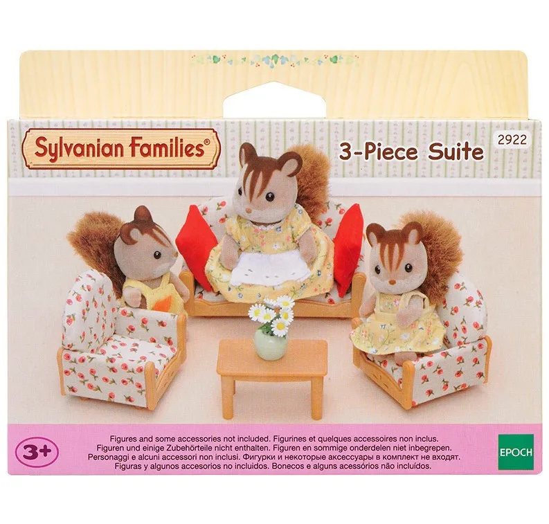 Sylvanian Families игрушка Sylvanian Families диван Трехкомпонентный набор игровой домик для девочек модель Мебель для комнаты 4464