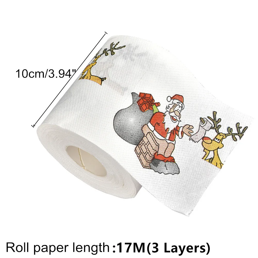 New-Year-Gifts-22m-Roll-Santa-Claus-Reindeer-Christmas-Toilet-Paper-Christmas-Decorations-for-Home-Natale (3)