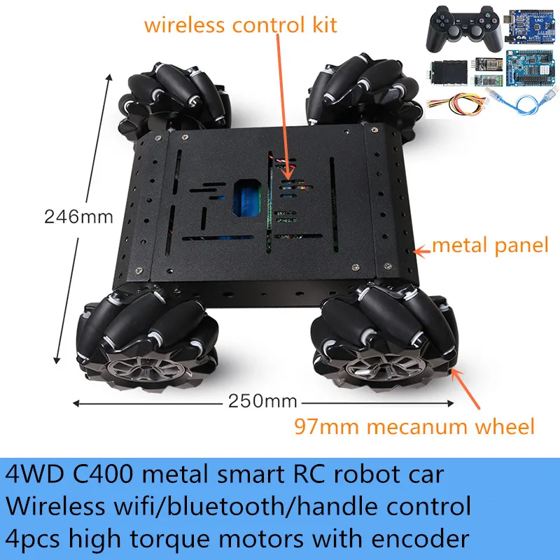 4wd omni wheel arduino code