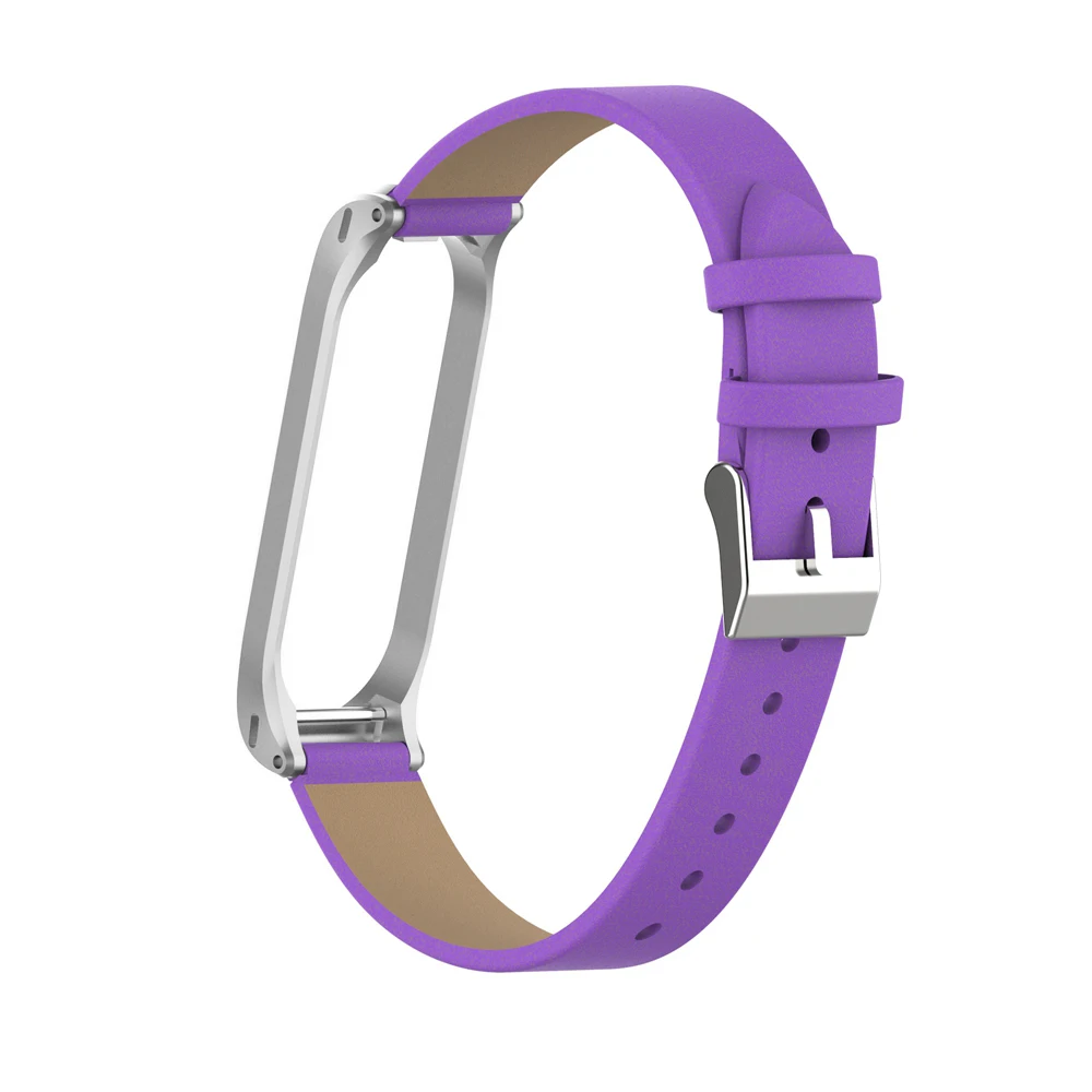 Кожаный ремешок для mi band 4, умный браслет, металлический чехол, PU ремешок для часов, для Xiaomi mi, ремешок, 3 замены, аксессуары для женщин и мужчин