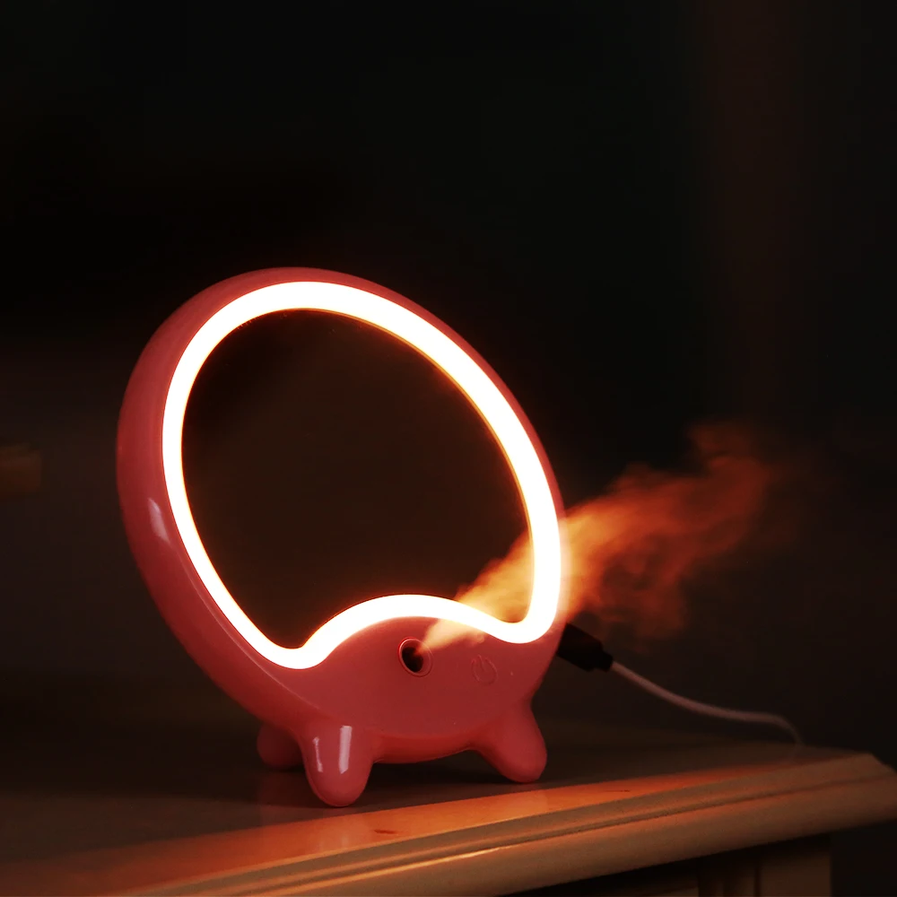 

2-In-1 LED Lighted Makeup Mirror Humidifier Delicate Mirror USB Charging Light Up Personal Makeup For Beauty Makeup Tools