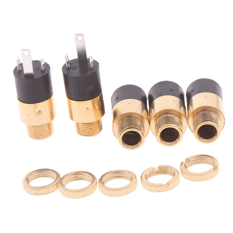 PJ392 3.5mm Stereo Female Sockect Jack 3.5 Audio Headphone Connector Stereo Headphone Audio Video Jack Socket Plug Gold Plated