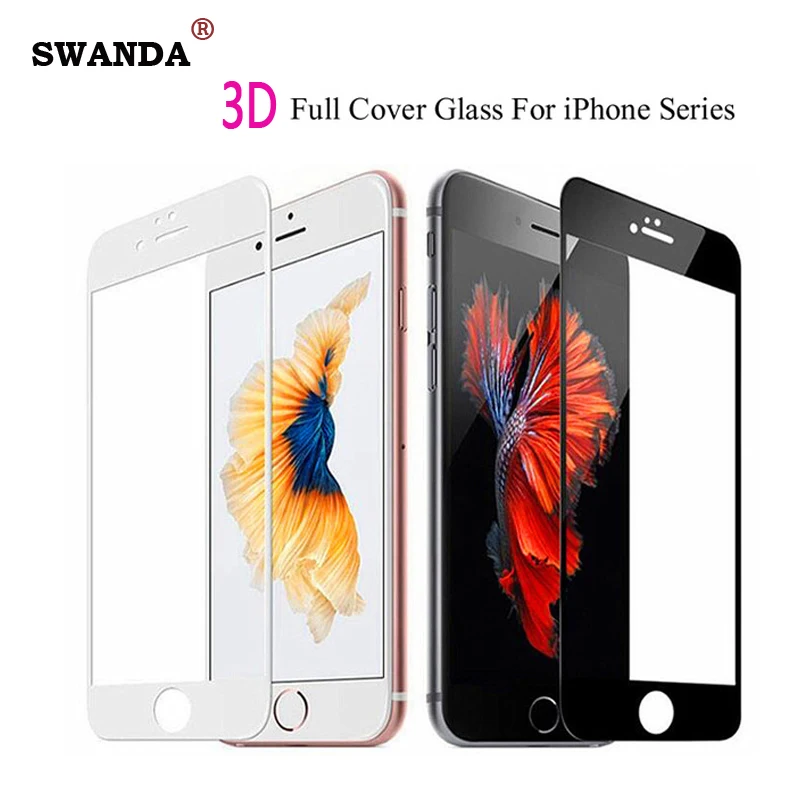 3D Защита экрана для iphone 7 8 7plus стекло на 11 pro max xr xs закаленное 6 5 4 защитная