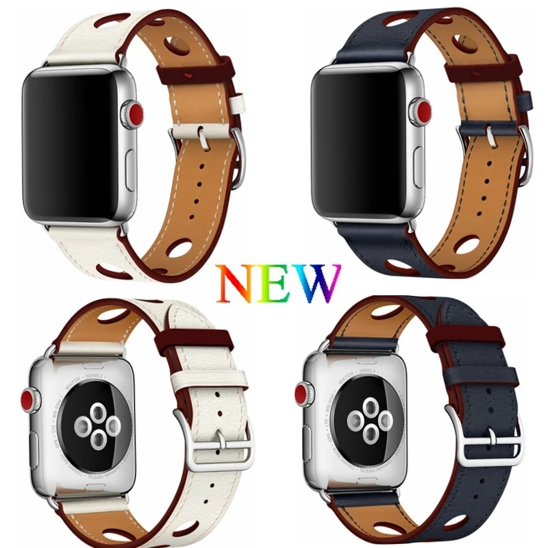 Воловья кожа кожаный ремешок для apple watch 40 мм/44 браслет из натуральной кожи ремешок для наручных часов iwatch, версия 1/2/3/4 адаптер из нержавеющей стали