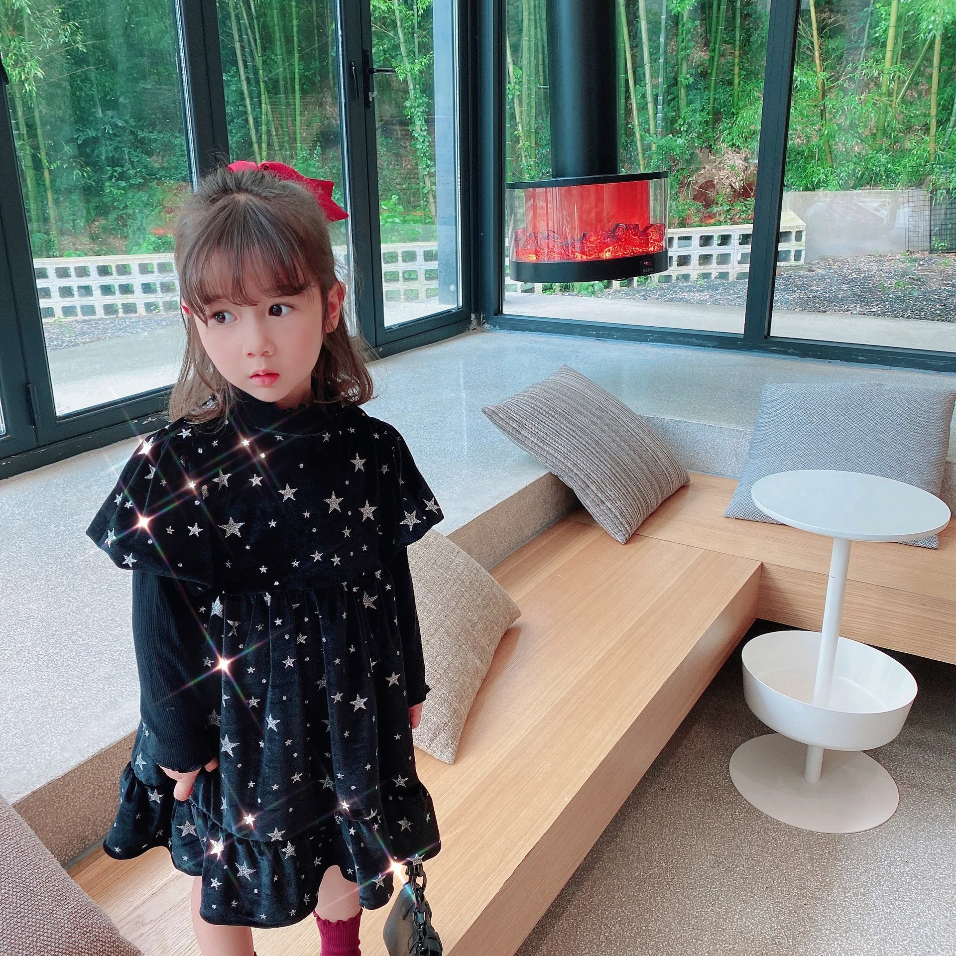 Детские платья для девочек Новинка 2020 года Сезон осень зима Новое поступление