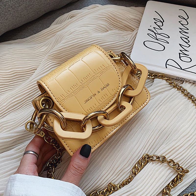 

Cute Mini Chain Crossbody Bags For Women Handbag Casual Leather Ladies Designer Purse Chic Handbags Girls Shoulder Messenger Bag
