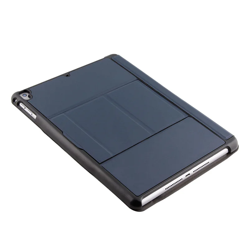 Для iPad Air1/Air2/iPad Pro 9,7/ iPad Bluetooth клавиатура с функцией подставки и ручкой лоток - Цвет: Синий