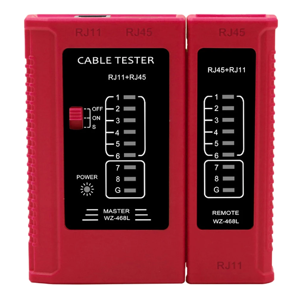 Профессиональный RJ45 Кабельный Lan тестер сетевой кабель тестер RJ45 RJ11 RJ12 CAT5 CAT6 UTP сетевой кабель инструменты