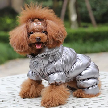 

Pet Dog Clothes Jumpsuit Winter Warm Down Jacket Thickening Cotton Four-legged Medium Dogs Pets Puppies Body Warm Outdoor