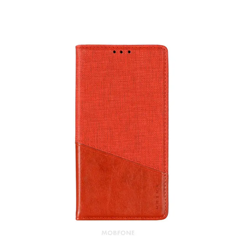 Красный Чехол MOBFONE для Xiaomi Redmi Note 8 Pro, кожаный чехол для Redmi 8, флип-чехол с автоматическим магнитным замком и подставкой, чехол-книжка для Redmi 8A, сумка - Цвет: Красный