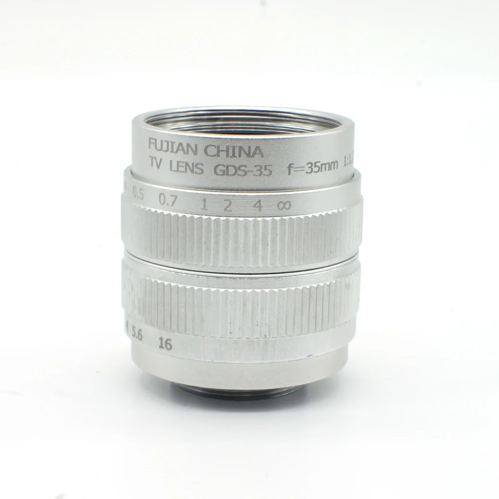C mount 2/3 &quotCCTV 35 мм F1.7 кино объектив для E NEX-C3 NEX-5 NEX-5C NEX-5N VG10E Серебряный | Электроника