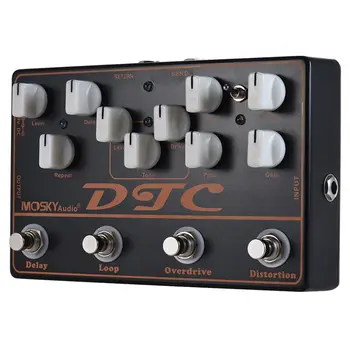 

MOSKY DTC 4-in-1 Electric Guitar Effects Pedal Distortion + Overdrive + Loop + Delay