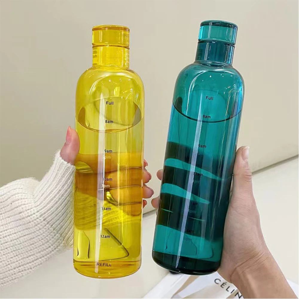 500ml Fruit Juice Cup Beverage Yogurt Glass Bottle with Handle and Straw -  China Drinking Glass Cup, Glass Bottle for Juice