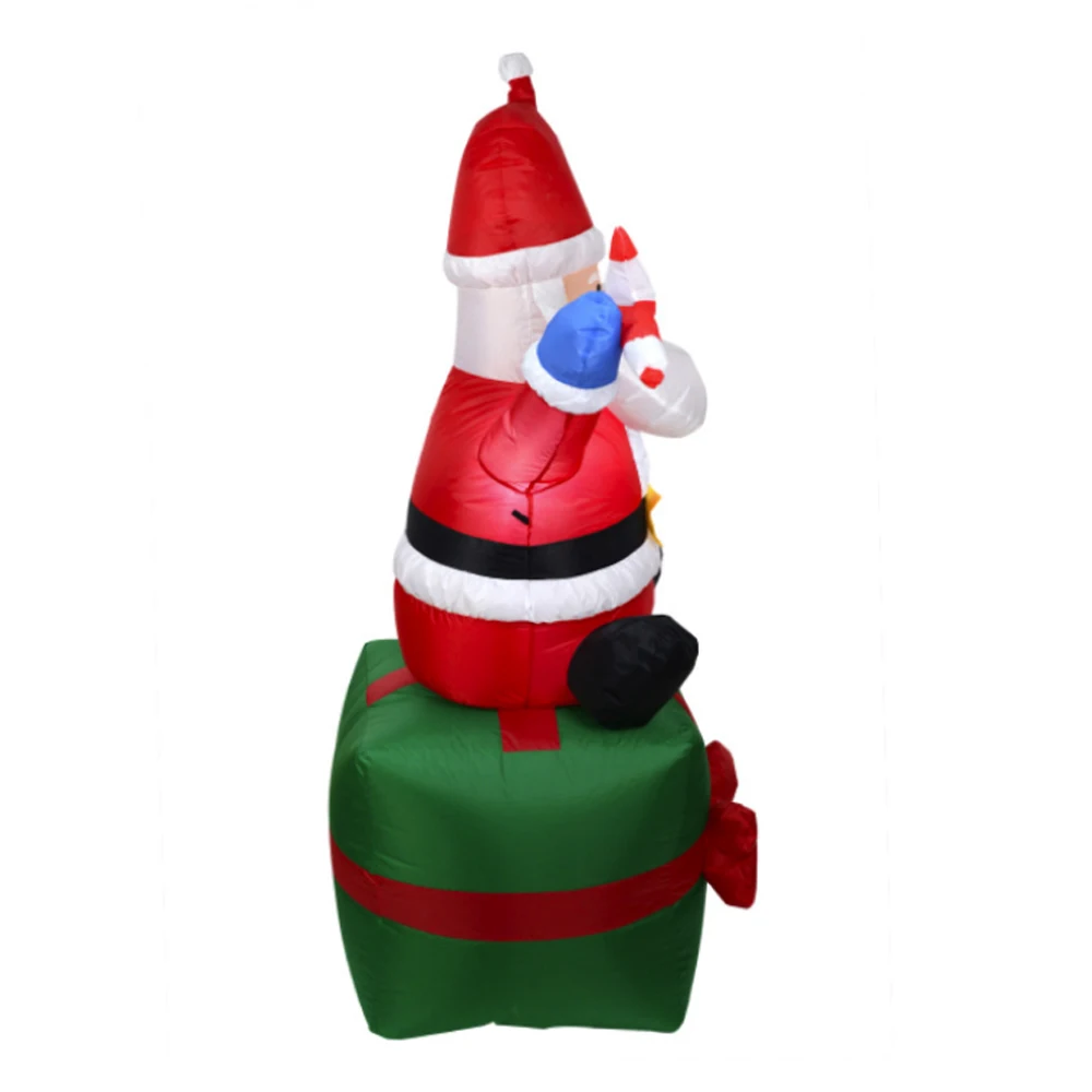 Милая Подарочная посылка надувные игрушки Санта-Клауса, рождественские игрушки, вечерние подарки, гигантские подарки, 1,8 м