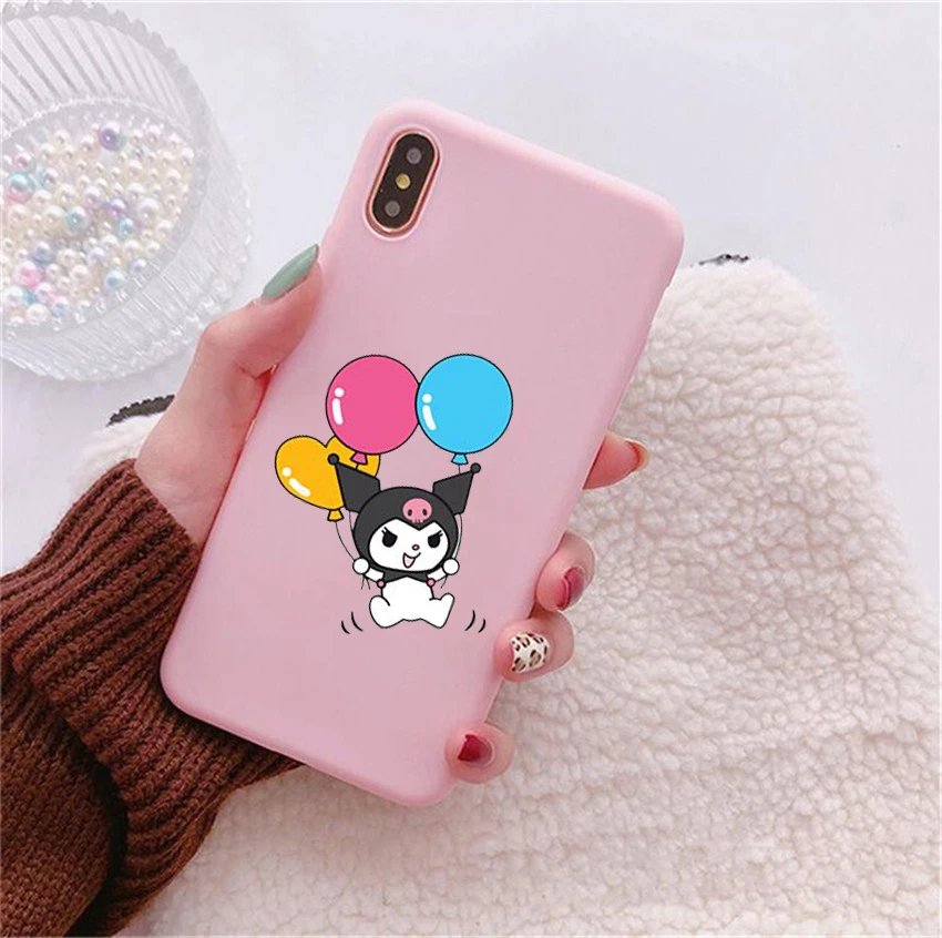 Koomi милый розовый Мягкий Силиконовый ТПУ чехол для телефона iPhone 6S 7 8 Plus X XR XS Max 11 11Pro 11Pro Max