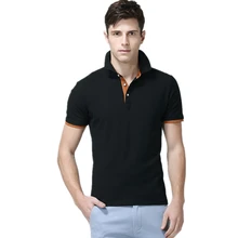 Мужские рубашки поло, мужские повседневные хлопковые рубашки поло, мужские рубашки поло с коротким рукавом, мужские тонкие топы, Повседневные Дышащие одноцветные деловые рубашки