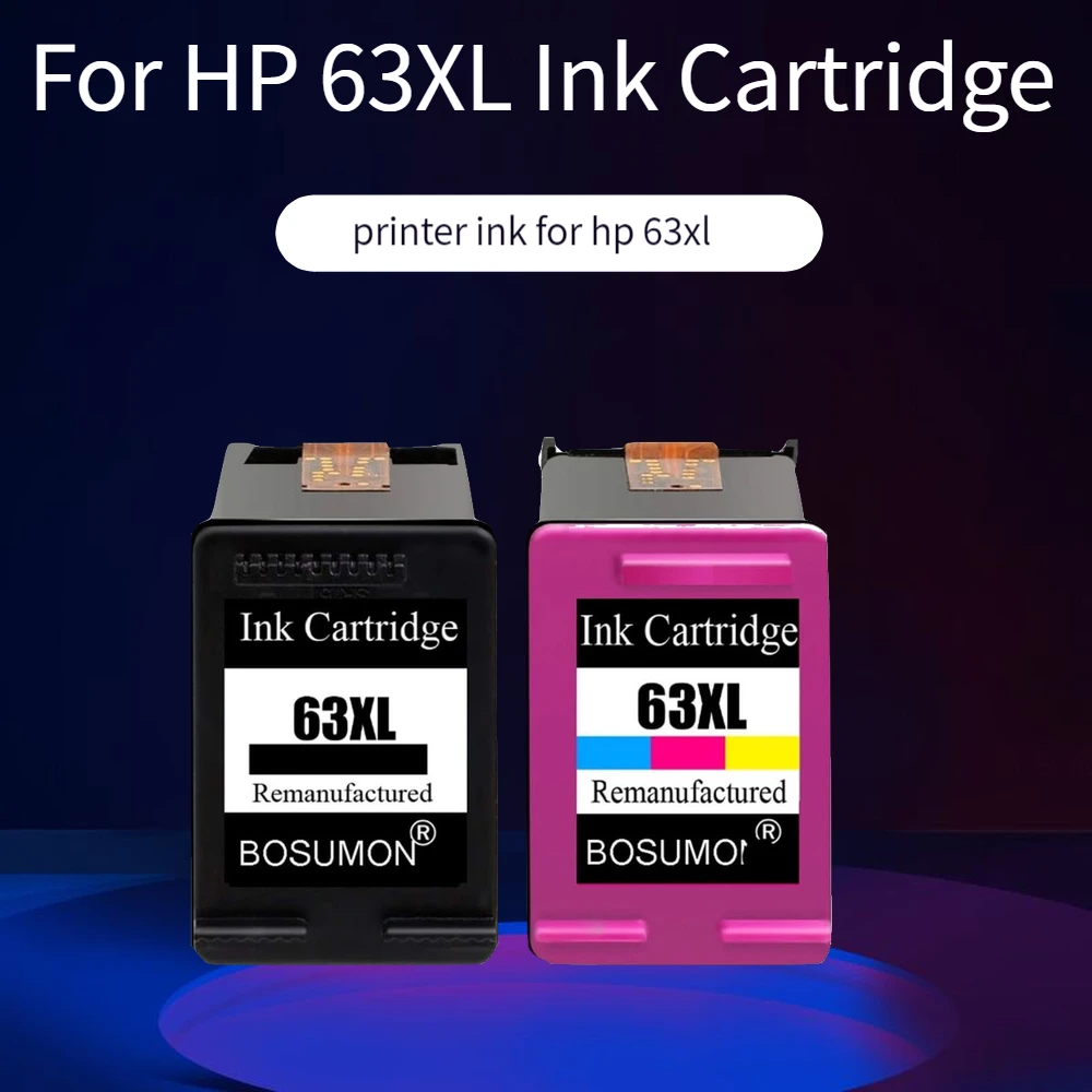 Bosumon CP 63 Wholesale For HP63 63XL Ink Cartridge for HP Officejet