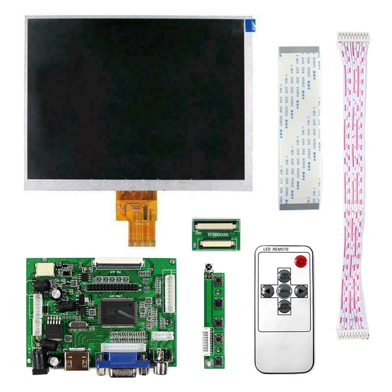 8 дюймов HJ080IA-01E / HE080IA-01D 1024x768 ЖК-дисплей Экран Дисплей с VGA + HDMI совместимых драйвер