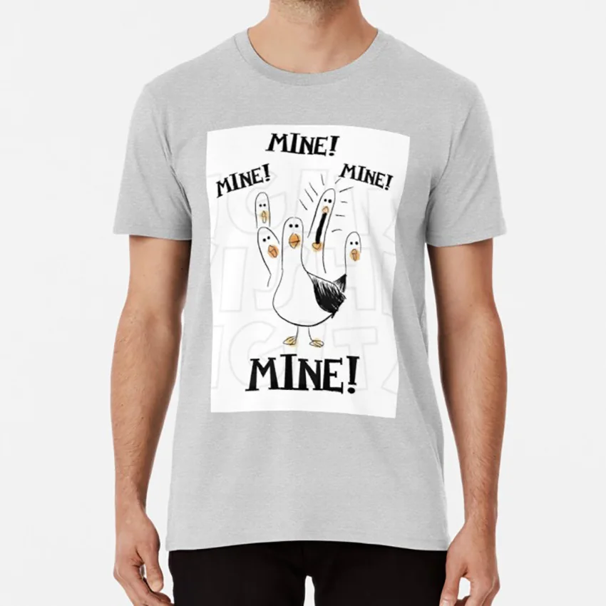 Nemo Seagull 'mine!' Funny shirt T nemo fish seagull seagulls shark mug finding |