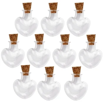 

Mini Glass Peach Shape Wishing Bottle Cork Bottle 10 Pcs