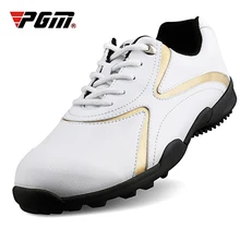 PGM Мужская обувь для гольфа, искусственная кожа, спортивная обувь для ногтей, нескользящая спортивная обувь с шипами, модная дышащая обувь для гольфа