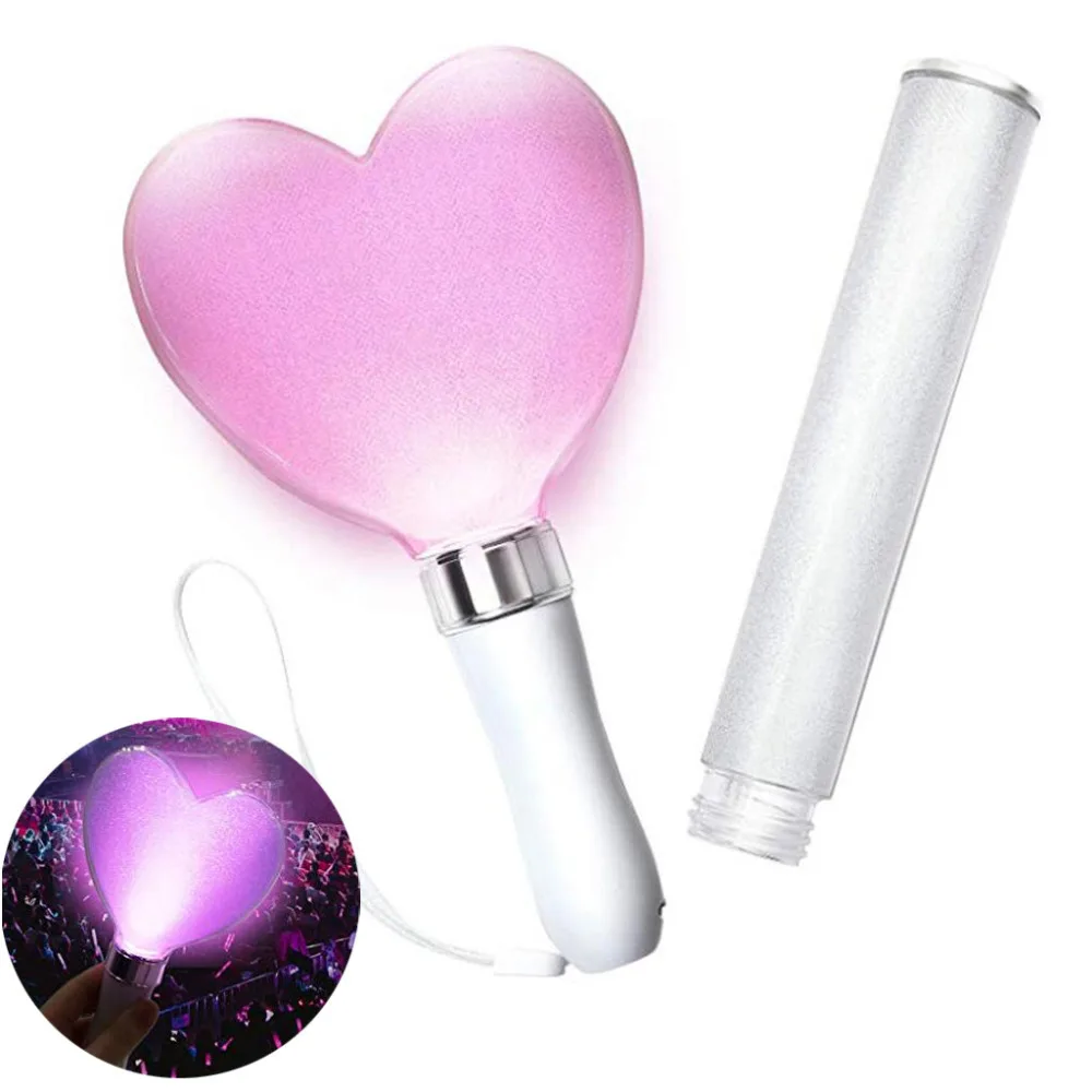 Новинка, забавная игрушка, Penlight, 15 цветов, в форме сердца, живой, концертный, светодиодный, с запасной трубкой, 3А, тип батареи, игрушки для детей& xs