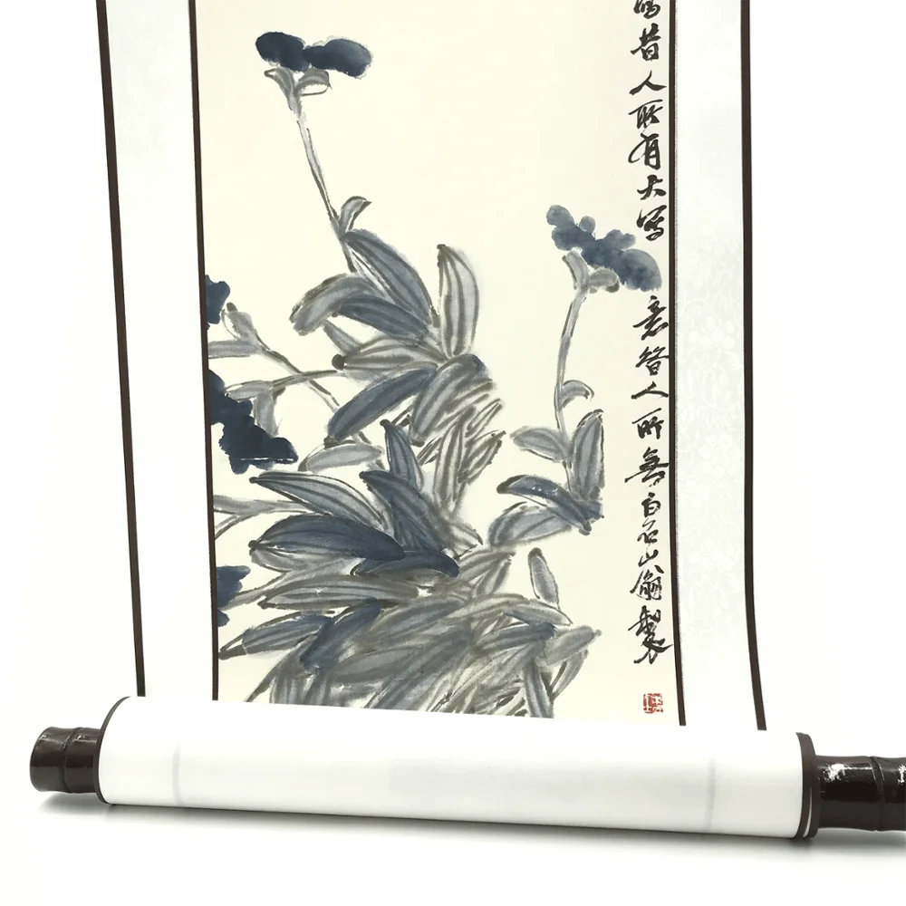 Настенная живопись Новый китайский стиль Орхидея свиток домашний декор плакат