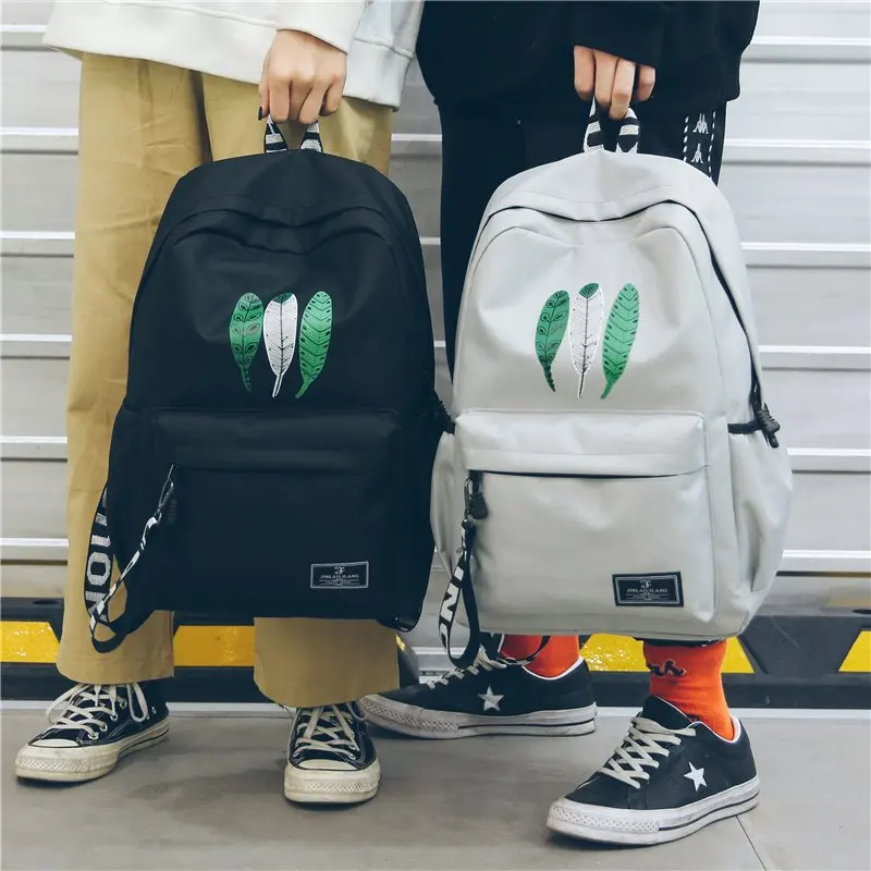 Leaves Landscape Print Backpack Women font b Men b font Causal Daypack Teenager Children School font