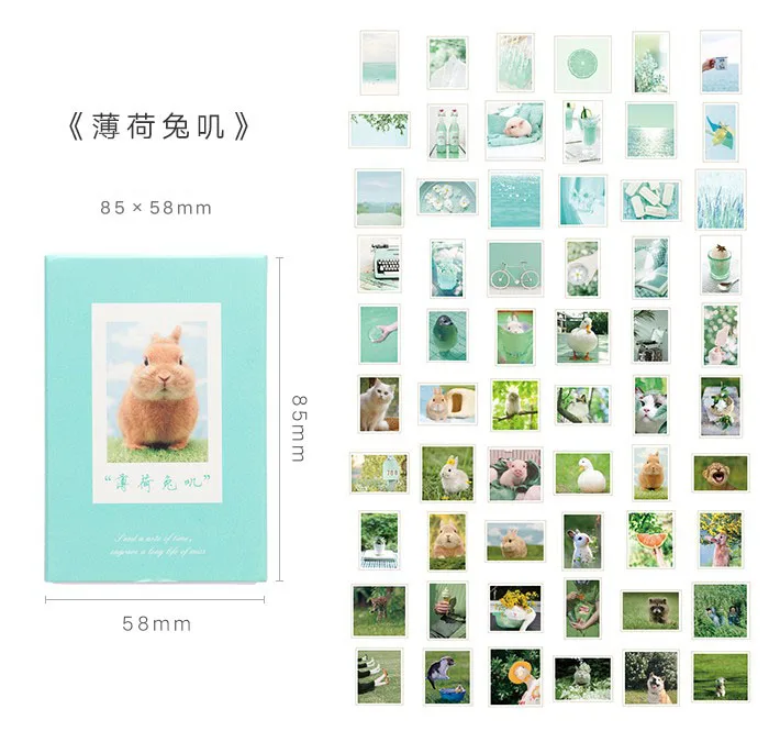 120Pcs/Pack Kawaii Animal Stationery Stickers Decorative Stickers Adhesive Stickers DIY Decoration Diary Children Gift - Цвет: 2