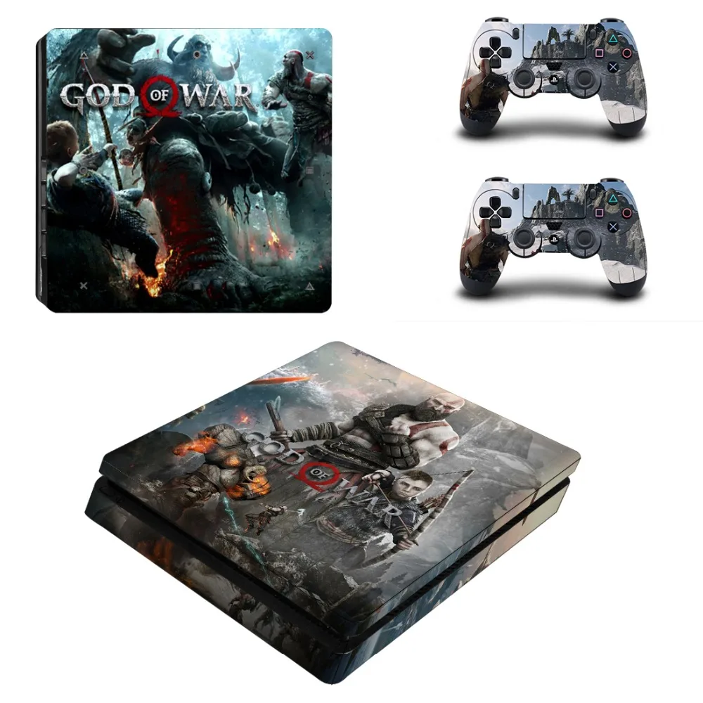 God of War 3 Полное покрытие лицевой панели PS4 тонкая кожа Виниловая наклейка, стикер для Playstation 4 консоль и контроллер PS4 тонкая наклейка