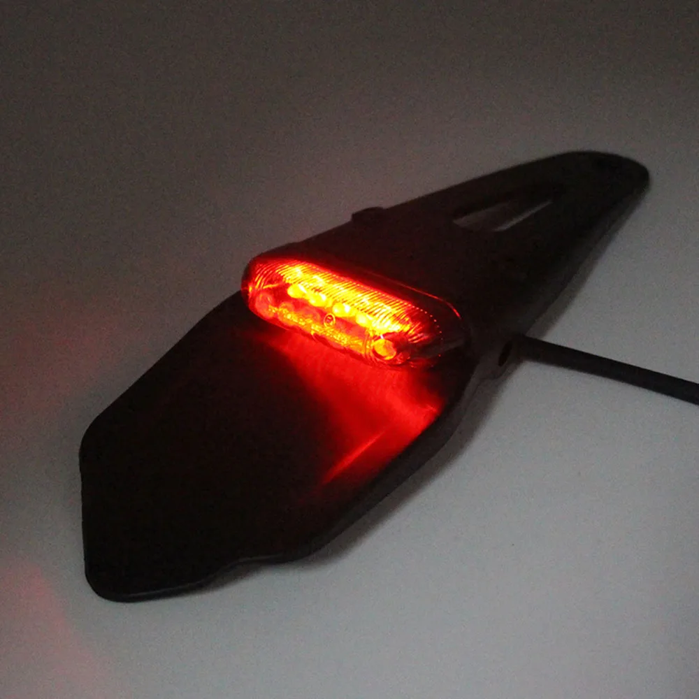 

12V Motorcycle LED Rear Tail Light New Motorcycle SUV Universal LED Brake Light KTM Tail Light License Plate Lights Oc11